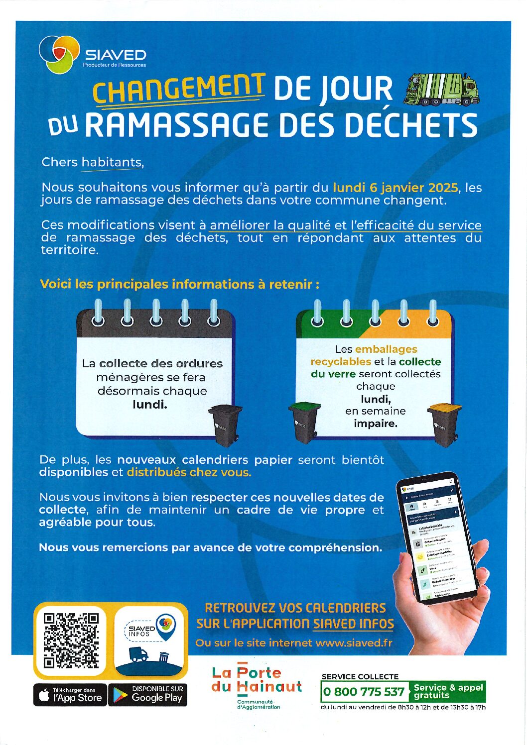 COLLECTE AU 6 JANVIER 2025.